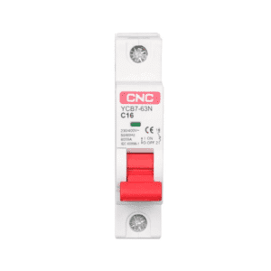 CNC YCB7H 63 AC MCB | 1 Pole – 2A, 6A, 10A, 16A, 20A, 32A, 40A, 63A | 6kA | Miniature Circuit Breaker for Overload & Short Circuit Protection 1 CNC YCB6H-63 1P Miniature Circuit Breaker, 2A-63A, 4.5kA, Reliable Overload & Short Circuit Protection Electric Market Pakistan Circuit Breakers Breaker