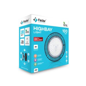 Factor® Highbay LED Downlight – 100W | 6500K Cool White | Energy Saving Industrial Light for Factories, Warehouses & Showrooms 3  Electric Market Pakistan