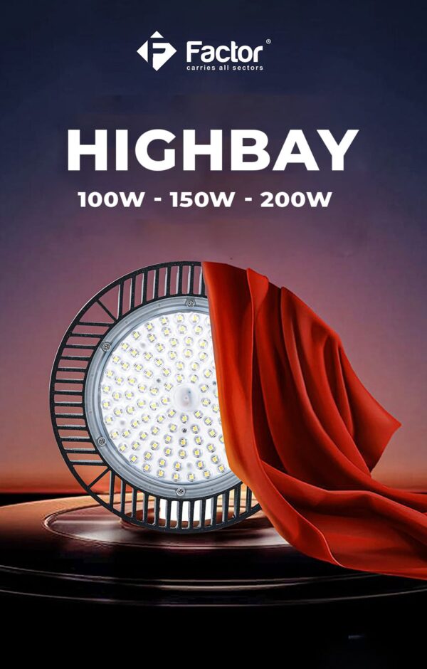 Factor® Highbay LED Downlight – 100W | 6500K Cool White | Energy Saving Industrial Light for Factories, Warehouses & Showrooms  Electric Market Pakistan
