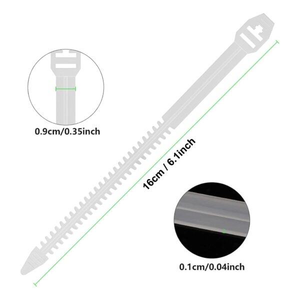 Fish Bone Style Reusable Cable Ties (16cm) 2  Electric Market Pakistan