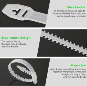 Fish Bone Style Reusable Cable Ties (16cm) 3  Electric Market Pakistan
