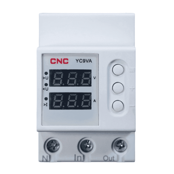 CNC YC9 VA 2P 63A Voltage and Current Protection Relay with Digital Display 1  Electric Market Pakistan