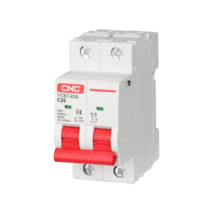 CNC YCB7H 63 2P AC MCB – Miniature Circuit Breaker 6kA (20A, 32A, 40A, 63A) | Overload & Short Circuit Protection 1 Electric Market Pakistan