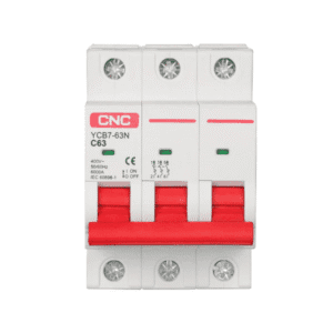 CNC YCB7H 63 3P AC MCB – Miniature Circuit Breaker 6kA (20A, 32A, 40A, 63A) | 3 Pole | Overload & Short Circuit Protection 1  Electric Market Pakistan