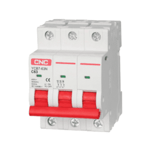 CNC YCB7H 63 3P AC MCB – Miniature Circuit Breaker 6kA (20A, 32A, 40A, 63A) | 3 Pole | Overload & Short Circuit Protection 3 Electric Market Pakistan