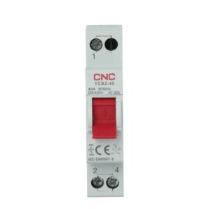 CNC YCBZ 63 1P Changeover Breaker 40A : 63A – DIN Rail | Type B:C:D | Overload & Short Circuit Protection 1  Electric Market Pakistan