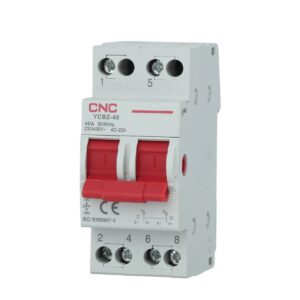 CNC YCBZ 63 2P Changeover Breaker 40A : 63A – Dual Pole DIN Rail | Type B:C:D | Overload & Short Circuit Protection 2 Electric Market Pakistan