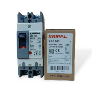 Kripal ABE 102 MCCB 125A 2 Pole 690V Molded Case Circuit Breaker 3 Electric Market Pakistan
