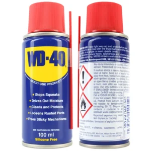WD 40 Multi Use Spray 100ml & 330ml – Lubricant, Rust Remover & Surface Protector for Home, Auto & Industrial Use 3  Electric Market Pakistan