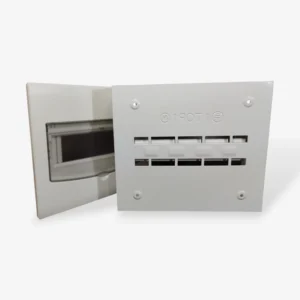 10-Way Distribution Panel Box - Surface & Flush Mount, with Transparent Cover-1