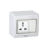 13A 250V Waterproof Switch Socket - IP55 Rated, for Outdoor Use