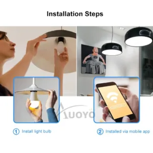 13W Smart WiFi RGB LED Bulb E27 Alexa & Google Assistant Tuya Smart App 16 Million Colors - Image 6