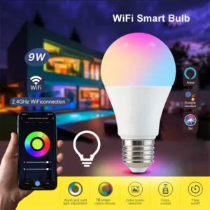 13W Smart WiFi RGB LED Bulb E27 Alexa & Google Assistant Tuya Smart App 16 Million Colors - Image 3