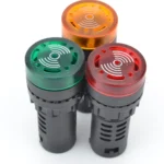 22mm LED Indicator Buzzer Light - 240V AC, 80dB Alarm-1