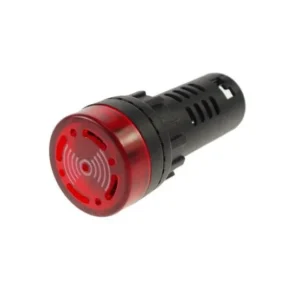 22mm LED Indicator Buzzer Light - 240V AC, 80dB Alarm-1