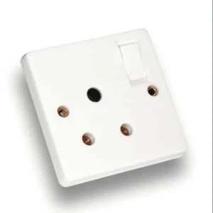 3 Pin Switched Power Socket - Heavy Duty, for TV & Fridge