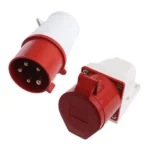32A Industrial Socket - 5-Pin male female, IP44 Rated, for Polyphase Systems-1