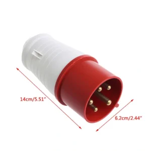32A Industrial Socket - 5-Pin male female, IP44 Rated, for Polyphase Systems-1