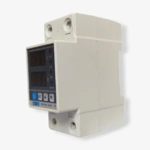 63A Adjustable Voltage & Current Protector Relay - 220V, DIN Rail-4