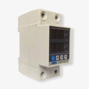 63A Adjustable Voltage & Current Protector Relay - 220V, DIN Rail-4