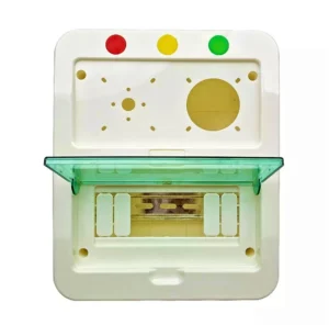 8-Way Circuit Breaker Distribution Box - ABS Plastic, Wall Mount-3