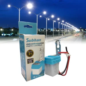 AS-10-220 Automatic Photocell Sensor Switch – 220V, 10A Dusk-to-Dawn Control