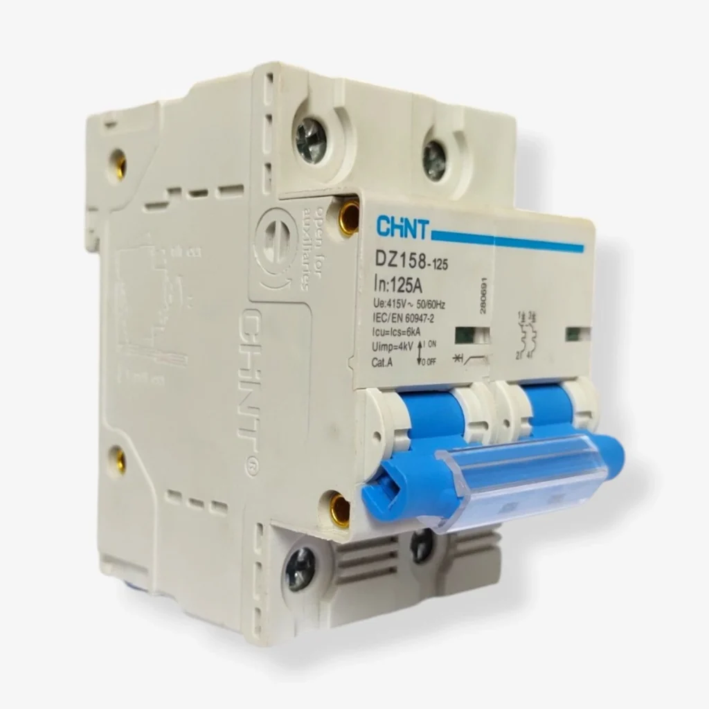 CHINT DZ158-125 125A Double Pole AC Miniature Circuit Breaker - High Current Protection-3