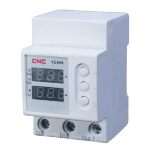 CNC YC9-VA 2 Pole Voltage & Current Protection Relay - 63A-1