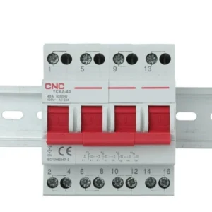 CNC YCBZ-63 4 Pole Changeover Breaker - 63A, DIN Rail-1