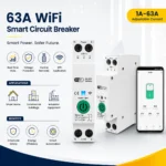 WiFi Smart Circuit Breaker 63A – DIN Rail | Tuya, Alexa & Google Assistant