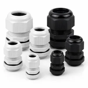 Waterproof PVC Cable Glands - Strain Relief Connectors (PG7 to PG63)