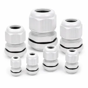 Waterproof PVC Cable Glands - Strain Relief Connectors (PG7 to PG63)