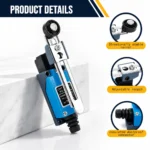 Limit Switch (ME-8108) - Adjustable Roller Arm, 5A 250V