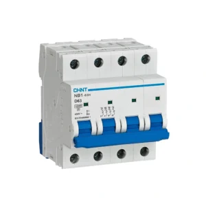 Chint NB1-63H 4 Pole Miniature Circuit Breaker - 1000V DC, 63A-1