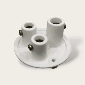 JPI Concealed Flash Round Socket - 10A, Bakelite-1