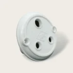 JPI Concealed Flash Round Socket - 10A, Bakelite-1