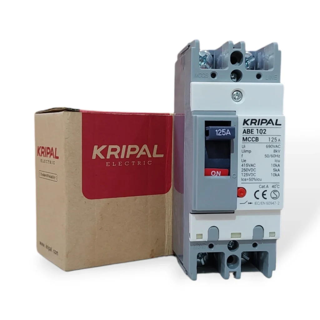 Kripal ABE-102 MCCB 125A - 2 Pole Molded Case Circuit Breaker, 690V-1