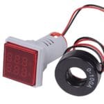 LED Digital Voltmeter & Ammeter - 100A, with Current Transformer (CT)-3