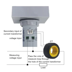 Mora 6-in-1 Digital Meter - Volts, Amps, kWh, Power Factor, Power, Frequency - 22mm Mount-2