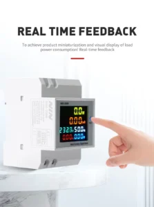 NIN D52-2066 Multi-Function DIN Rail Energy Meter - AC Voltage, Current & Frequency-1