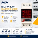 NIN NP2-VA-KWH 63A Over and Under Voltage Protector Relay with Energy Monitoring