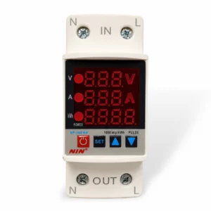 NIN NP2-VA-KWH 63A Over and Under Voltage Protector Relay with Energy Monitoring