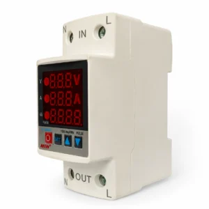 NIN NP2-VA-KWH 63A Over and Under Voltage Protector Relay with Energy Monitoring