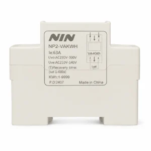 NIN NP2-VA-KWH 63A Over and Under Voltage Protector Relay with Energy Monitoring