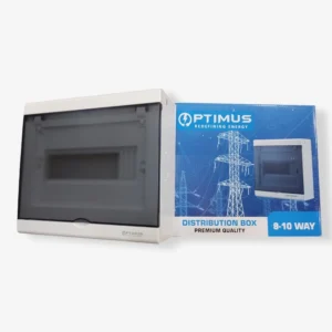 Optimus 9-10-Way Electrical Distribution Panel Box - DIN Rail Compatible-2