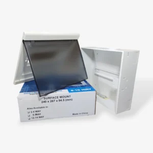 Optimus 9-10-Way Electrical Distribution Panel Box - DIN Rail Compatible-2