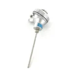 PT100 RTD Temperature Sensor with 6-inch Stainless Steel Probe | Connection Head | Up to 1200°C-2