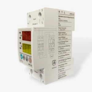 RTL 63A Over & Under Voltage & Current Protection Relay - 220V AC-1