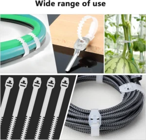 Reusable Fishbone Cable Ties - 16cm (6.1 inch), Ultra-Strong Wire Zip Straps (Pack of 50)-1