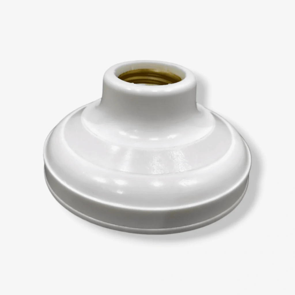 Round Type E27 Lamp Holder - Indoor & Outdoor Wall Mount Decorative Holder-1